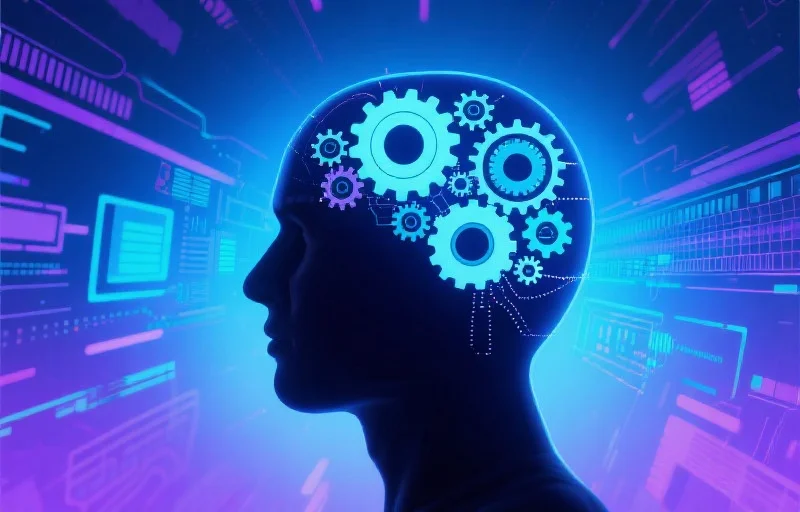 理性思考与数据分析的抽象图像
